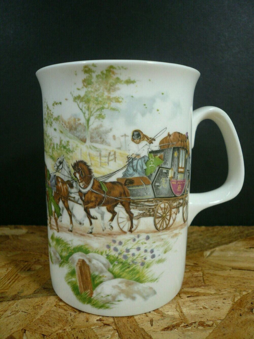 Duchess Bone China England Mug Coach and Horses 10 oz.